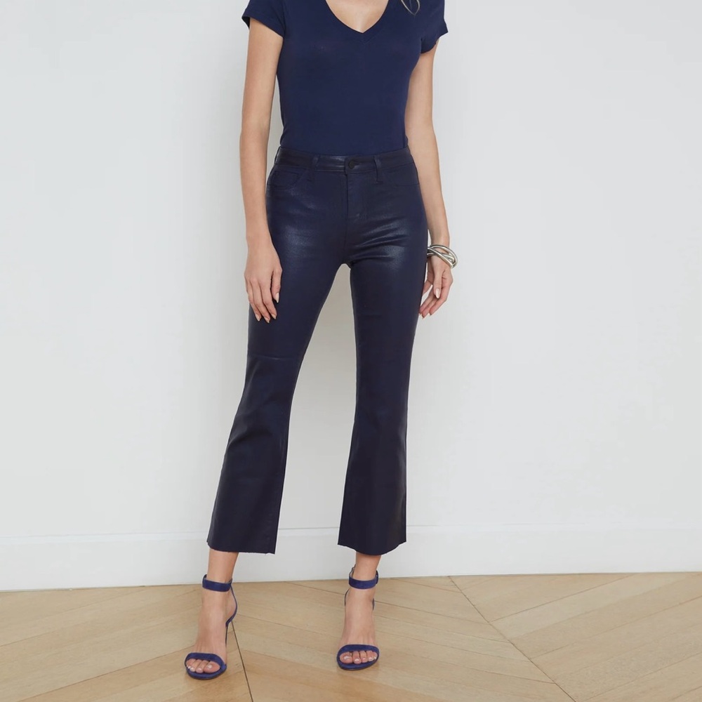 L'AGENCE Navy Ankle & Cropped Jeans